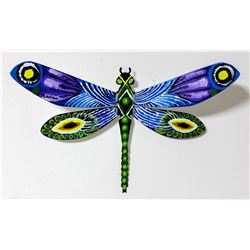 Patricia Govezensky- Original Painting on Cutout Steel "Dragonfly XXII"