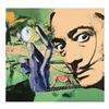 Image 1 : Steve Kaufman (1960-2010), "Dali Homage" Hand Embellished Limited Edition Hand Pulled Silkscreen on 