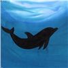 Image 2 : Wyland - "Dolphin" Framed Original Watercolor Painting, Hand Signed with Certificate of Authenticity