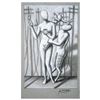 Image 1 : Mark Kostabi "The Mythology Of Communication" Hand Signed Original Artwork with COA.