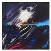 Image 1 : Martin Katon, Original Oil Painting with Hand Laid Silver Leaf on Gallery Wrapped Canvas (48" x 48")