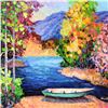 Image 2 : Alexander Antanenka, "On An Adventure" Framed Original Oil Painting on Canvas (38.5" x 38.5"), Hand 