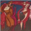 Image 2 : Mihail Chemiakin - Carnival Series: "Untitled 10" Limited Edition Lithograph, Numbered Hand Signed w