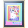 Image 2 : Peter Max- Original Mixed Media "Blushing Beauty on Blends 2006"