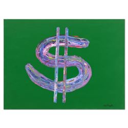 Tom Pergola, "The Almighty Dollar" Original Acrylic Painting on Gallery Wrapped Canvas, Hand Signed 