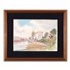 Image 1 : Martin Goode (1932-2002), "The Tide Mill, Woodbridge" Framed Original Watercolor Painting, Hand Sign