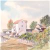 Image 2 : Martin Goode (1932-2002), "The Tide Mill, Woodbridge" Framed Original Watercolor Painting, Hand Sign