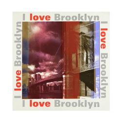 Steve Kaufman (1960-2010), "I Love Brooklyn" Limited Edition Hand Pulled Silkscreen on Canvas, Numbe