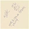 Image 3 : Steve Kaufman (1960-2010), "I Love Brooklyn" Limited Edition Hand Pulled Silkscreen on Canvas, Numbe