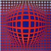 Image 2 : Victor Vasarely (1908-1997), "VP-RB" Heliogravure Print, Titled Inverso.