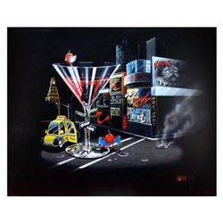 Michael Godard "Cherry Cosmo II" Limited Edition Giclee on Canvas, Numbered and Signed with COA. Gal
