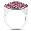 Image 2 : 3.35 Carat Genuine Ruby .925 Sterling Silver Ring (size 7)