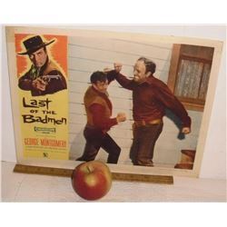 A 3rd Lobby card original movie poster The Last of the Badman - une 3 affiche d'entrée de cinéma