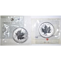 2-CANADA MAPLE LEAF PRIVY COINS