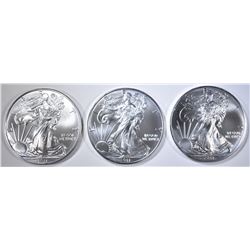 3-GEM BU 2011 AMERICAN SILVER EAGLES