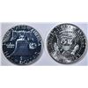 Image 2 : HALF DOLLAR LOT- 1 FRANKLIN & 1 KENNEDY;