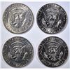 Image 2 : LOT OF 4 KENNEDY HALF DOLLARS;