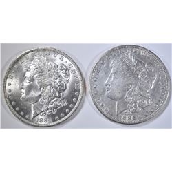 1884-O AU/BU & 1886-O FINE MORGAN DOLLARS