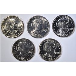 5- GEM BU SUSAN B ANTHONY DOLLARS;