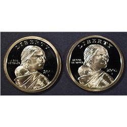 2000-S & 2003-S PERFECT GEM PROOF SACAGEWEA $1