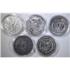 Image 2 : 5 CIRCULATED MORGAN DOLLARS