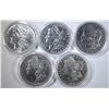 Image 1 : 5 CIRCULATED MORGAN DOLLARS