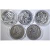 Image 1 : 5 CIRCULATED MORGAN DOLLARS