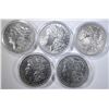 Image 1 : 5 CIRCULATED MORGAN DOLLARS