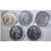 Image 1 : 5 CIRCULATED MORGAN DOLLARS