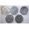 Image 2 : 5 CIRCULATED MORGAN DOLLARS