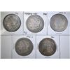 Image 1 : 5 CIRCULATED MORGAN DOLLARS