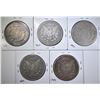 Image 2 : 5 CIRCULATED MORGAN DOLLARS