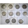 Image 1 : 11 CIRC WALKING LIBERTY HALVES