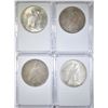 Image 2 : 4 CIRCULATED PEACE DOLLARS