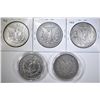 Image 2 : 5 CIRCULATED MORGAN DOLLARS