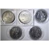 Image 1 : 5 CIRCULATED MORGAN DOLLARS