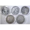 Image 1 : 5 CIRCULATED MORGAN DOLLARS