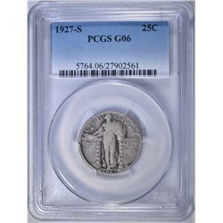 1927-S STANDING LIBERTY QUARTER  PCGS G-6