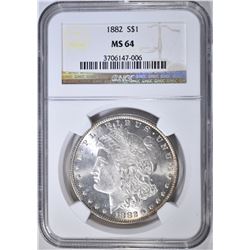 1882 MORGAN DOLLAR  NGC MS-64