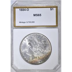 1884-O MORGAN DOLLAR  PCI GEM BU