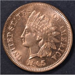 1865 INDIAN CENT  GEM BU  FULL RED