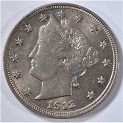 1912 LIBERTY NICKEL  CH BU
