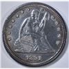 Image 1 : 1891 SEATED QUARTER  BU  OLD CLEANING