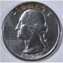 1932-S WASHINGTON QUARTER  BU  OLD CLEANING