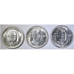 3- 1946-P  BTW  HALF DOLLARS GEM BU