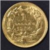 Image 2 : 1854 TYPE 2 $1 GOLD INDIAN PRINCESS  BU