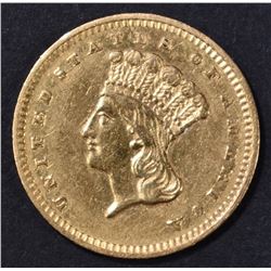 1858-S $1 GOLD INDIAN PRINCESS  CH AU