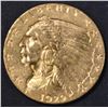 Image 1 : 1929 $2.5 GOLD INDIAN  CH BU