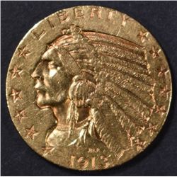 1913-S $5 GOLD INDIAN  AU/BU