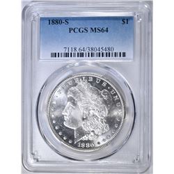 1880-S MORGAN DOLLAR  PCGS MS-64